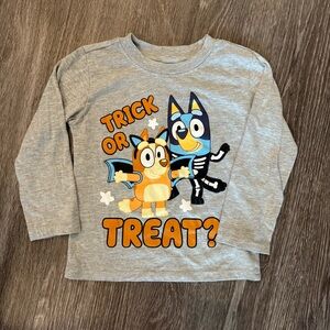 Bluey Unisex Trick or Treat Long Sleeve Size 4T